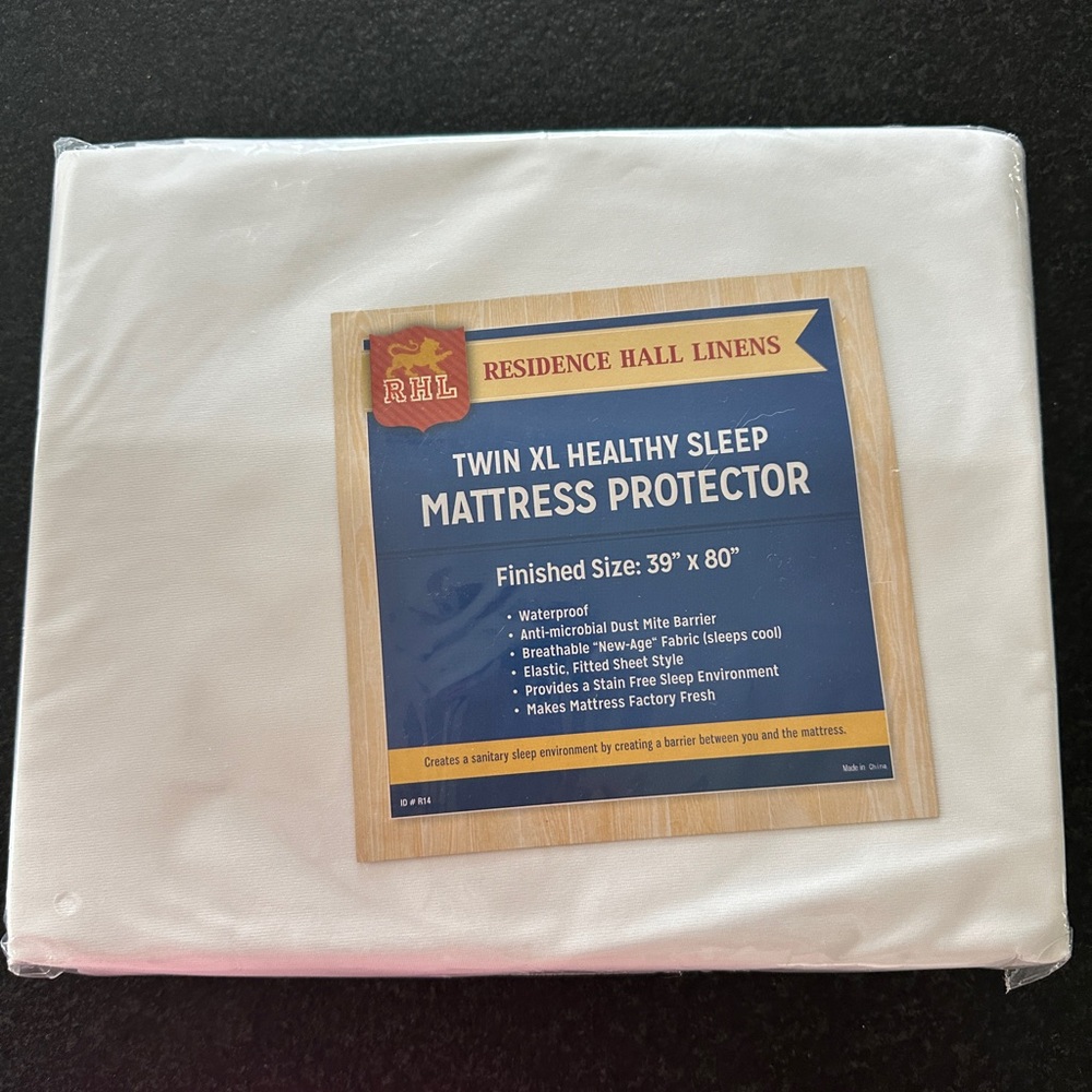 White Twin XL Mattress Protector